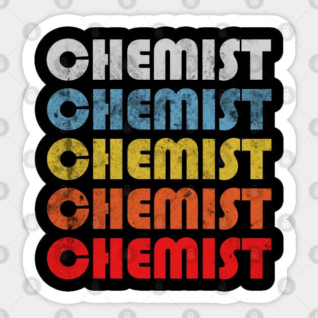 Chemist gift retro design. Perfect present for mom dad friend him or her Sticker by SerenityByAlex